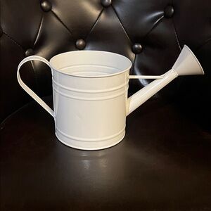 White Metal Watering Can